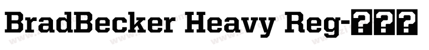 BradBecker Heavy Reg字体转换